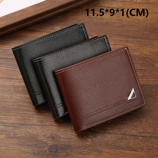Mens Short Horizontal Leather Wallet