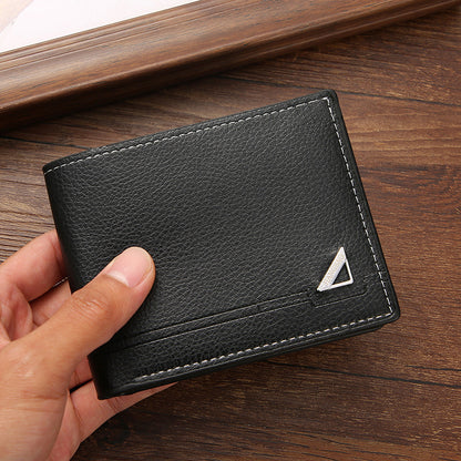 Mens Short Horizontal Leather Wallet
