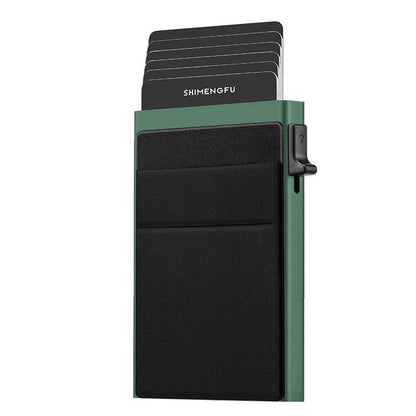 Automatic Pop-up Card Aluminum Alloy Men's Wallet