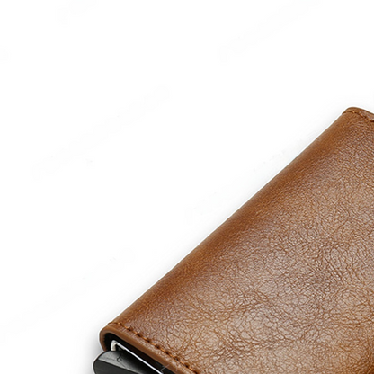Automatic Pop-Up Card Holder Carbon Fiber Wallet