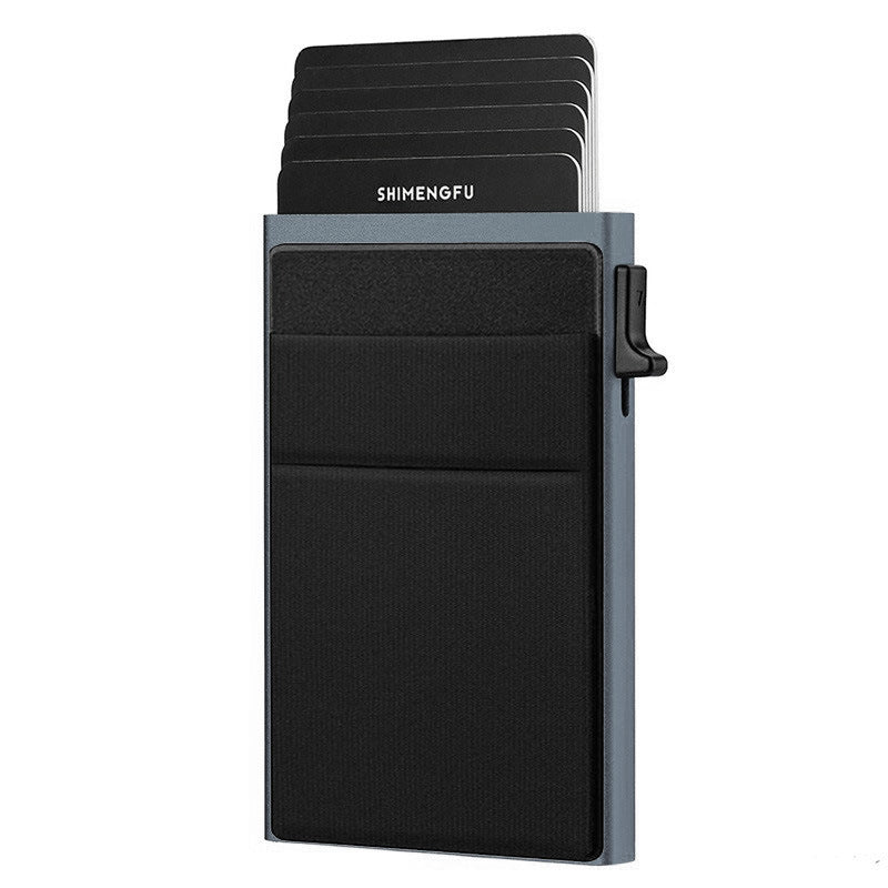 Automatic Pop-up Card Aluminum Alloy Men's Wallet