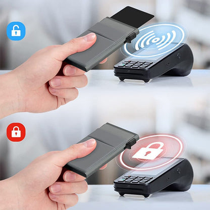 Automatic Pop-up Card Aluminum Alloy Men's Wallet
