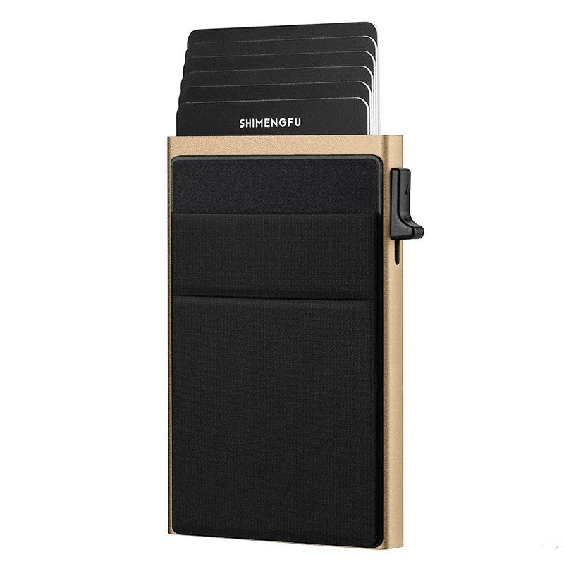 Automatic Pop-up Card Aluminum Alloy Men's Wallet