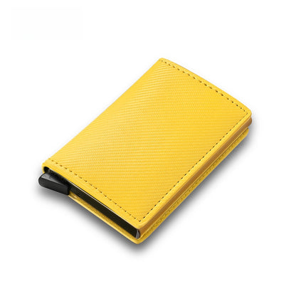 Automatic Pop-Up Card Holder Carbon Fiber Wallet