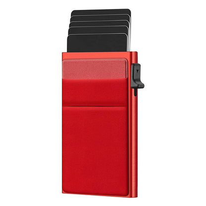 Automatic Pop-up Card Aluminum Alloy Men's Wallet