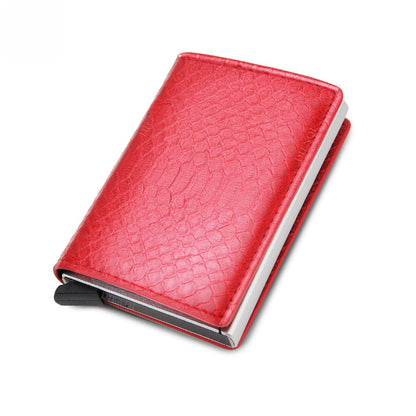 Automatic Pop-Up Card Holder Carbon Fiber Wallet