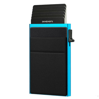 Automatic Pop-up Card Aluminum Alloy Men's Wallet