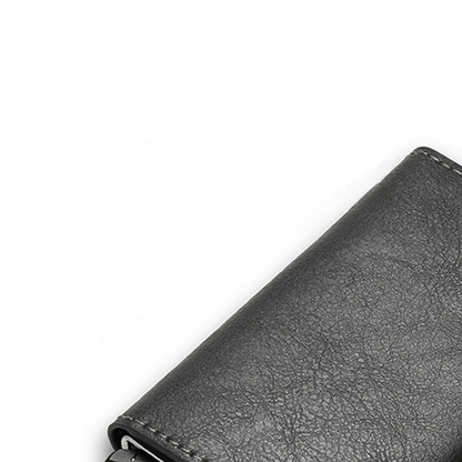 Automatic Pop-Up Card Holder Carbon Fiber Wallet