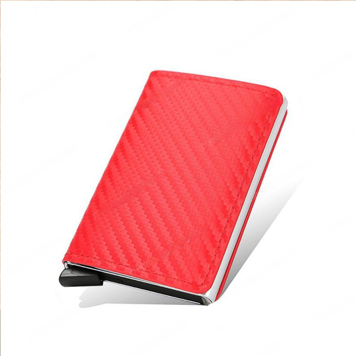 Automatic Pop-Up Card Holder Carbon Fiber Wallet