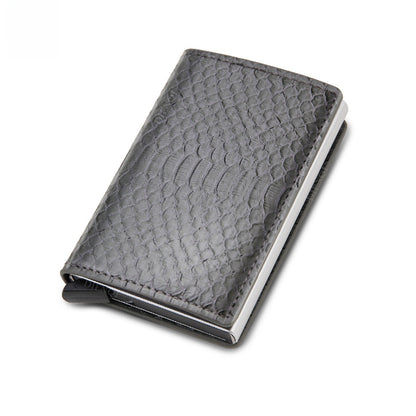 Automatic Pop-Up Card Holder Carbon Fiber Wallet