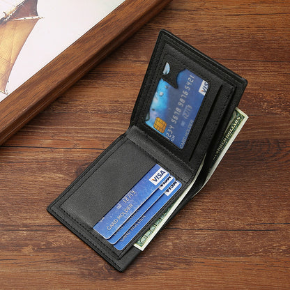 Mens Short Horizontal Leather Wallet