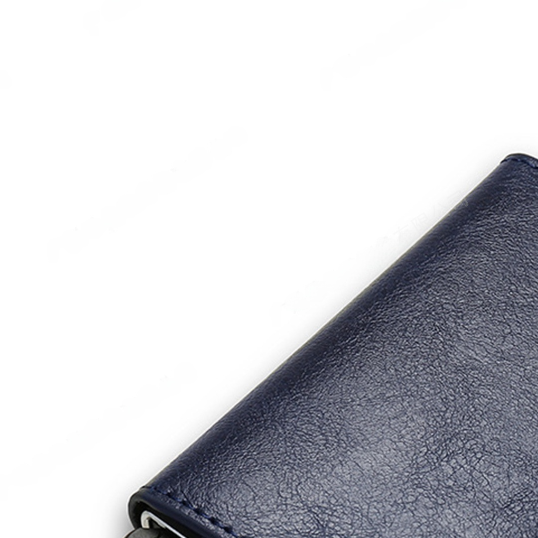 Automatic Pop-Up Card Holder Carbon Fiber Wallet